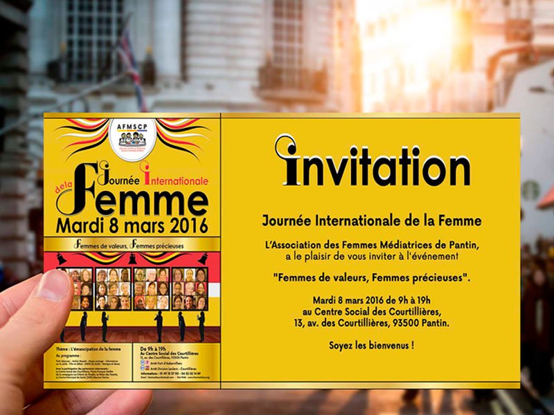 Invitation Journée de la femme 2016