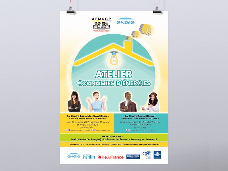 Affiche atelier économies d'énergie