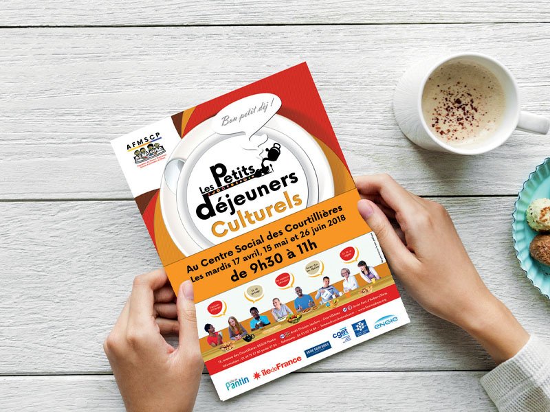 Flyers petits déjeuners culturels