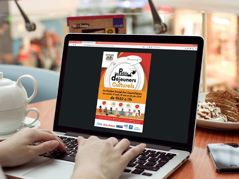 Flyers petits déjeuners culturels