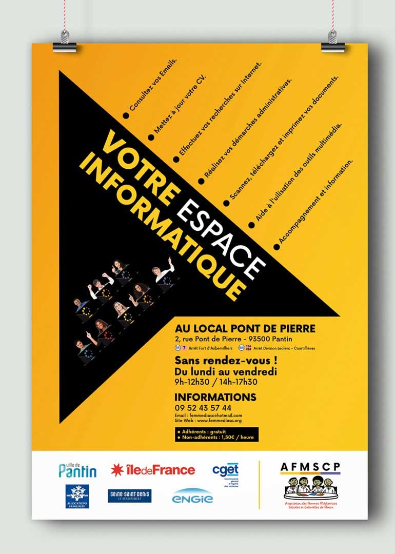 Affiche Espace informatique