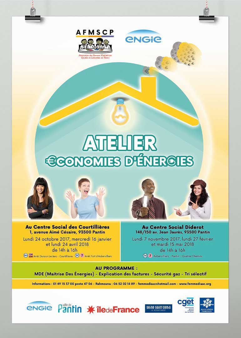 Affiche Atelier économies d'énergies